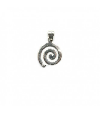 PE001384 Genuine sterling silver pendant solid hallmarked 925 Spiral 